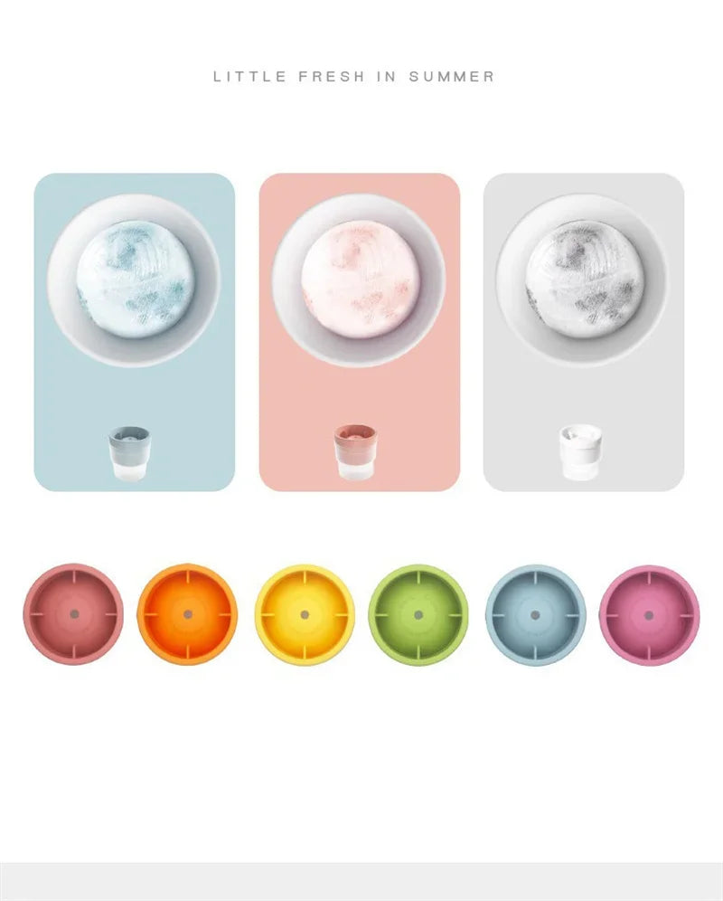 Silicone Ice Maker Food Grade Sphere Ice Mold Stackable Slow Melting DIY Ice Ball For Cocktail Whiskey Drink Home Bar