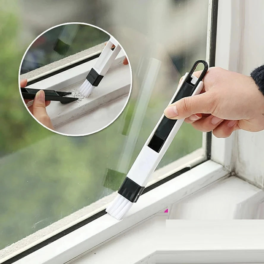 Window Track Cleaner Window Groove Cleaning Brush Tools Set for Door Groove Sliding Door Track Crevice Household Clean Tool