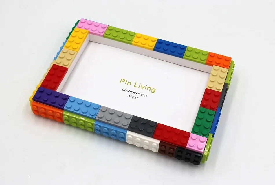 DIY Clourful Building Blocks Photo Frame For Home Decoration Creative Family Activity& Educational Gift