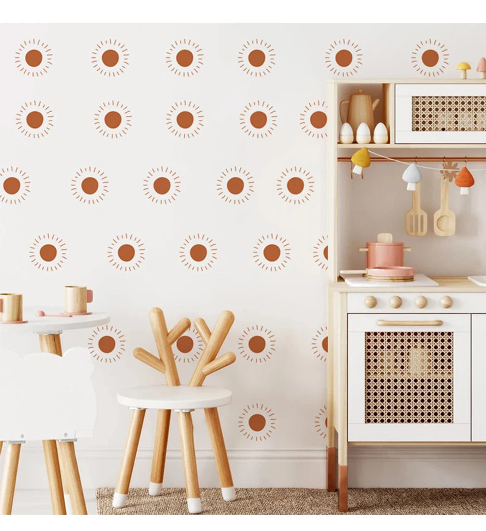 Boho Hearts Creative Wall Sticker For Children Baby Girls Boys Room Nursery Wall Art Decals Vinyl Mural Kids Bedroom Home Decor