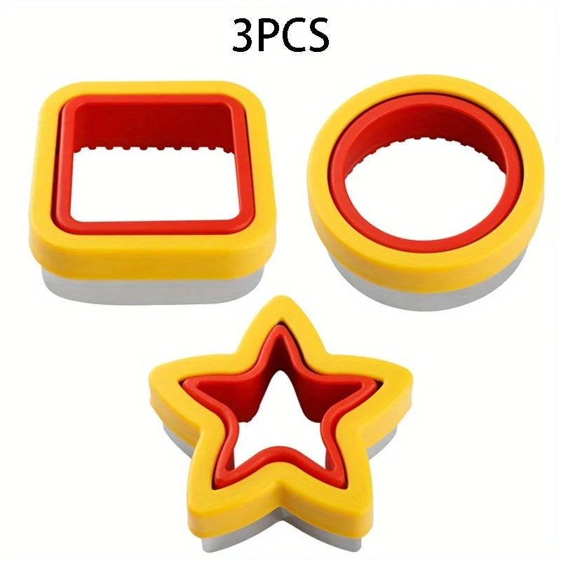 1/2/3/4/5/6pcs Stainless Steel Cookie Cutters Set - Animal & Heart Shapes for DIY Baking, Bread, Sandwich, Gift for Kids