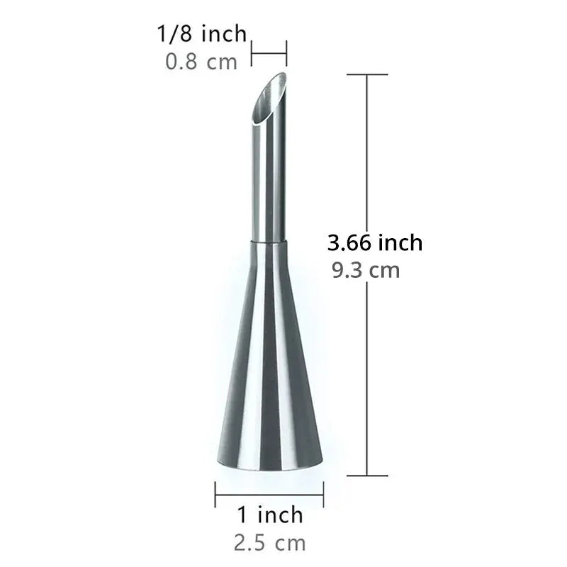 1PC Stainless Steel Puff Mouth Cake Puff Cream Flower Squeezer Western Pastry Cake Baking Tool Framed Mouth Baking Set Nozzle