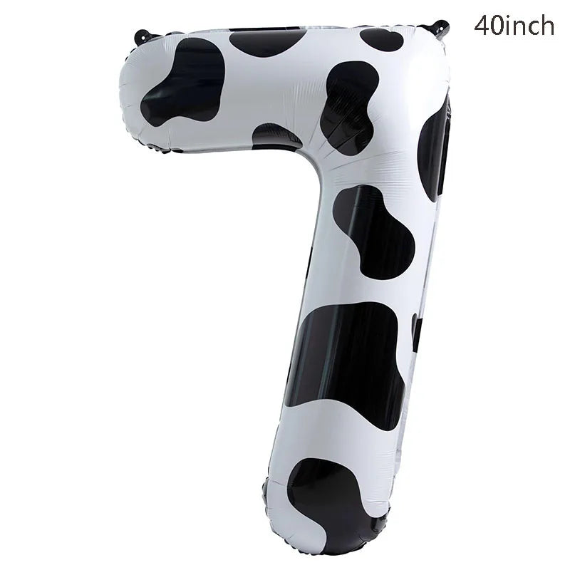 7pcs Farm Animal Balloons for Farm Birthday Party Decorations Supplies Cow Donkey Sheep Pig Chicken Foil Balloon Baby Shower