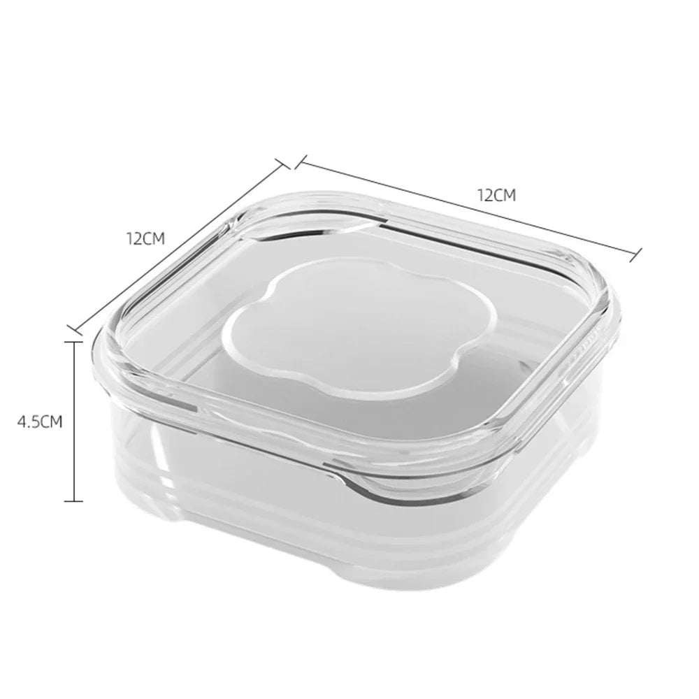 1/10PC Small Food Preservation Boxes Refrigerator Frozen Meat Vegetable Fresh-Keeping Box Transparent Kitchen Sealed Storage Box