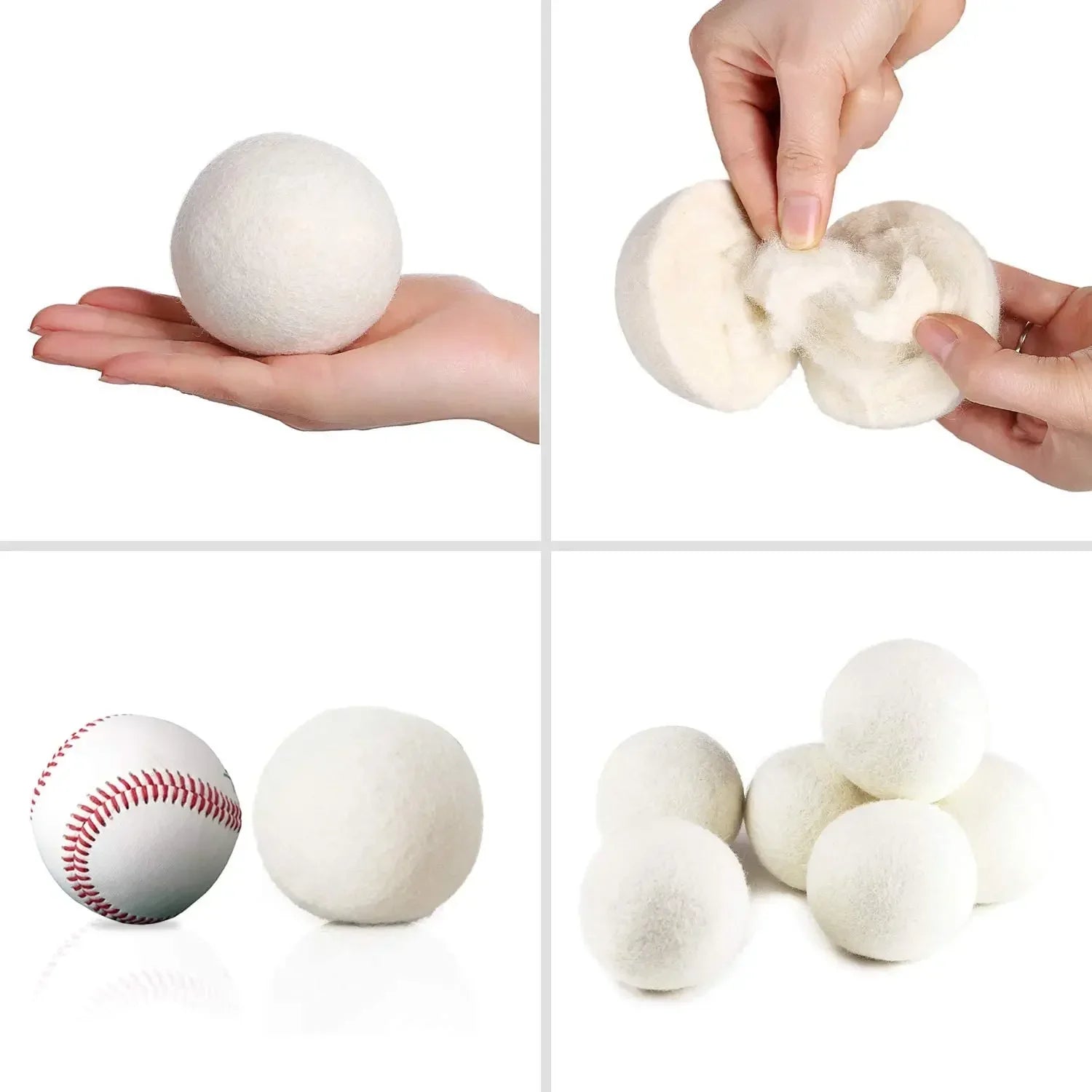 Clothes Wool Dryer Balls Laundry Tumble Dryer Balls 5cm Dryer Balls Laundry Softener Reusable Home Washing Machine Accessories