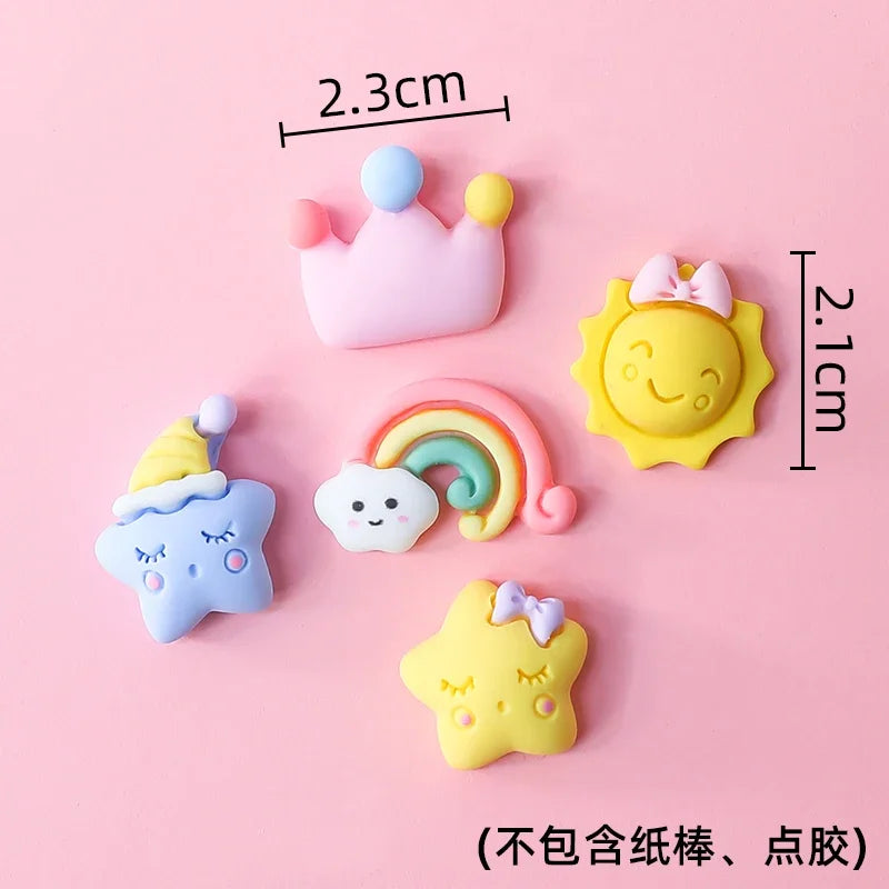 Rainbow Unicorn Cake Topper  Girl Baby Shower Birthday Decoration Kids Liked Unicorn Theme Decor Cupcake Party Baking Supplies