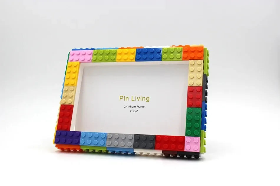 DIY Clourful Building Blocks Photo Frame For Home Decoration Creative Family Activity& Educational Gift