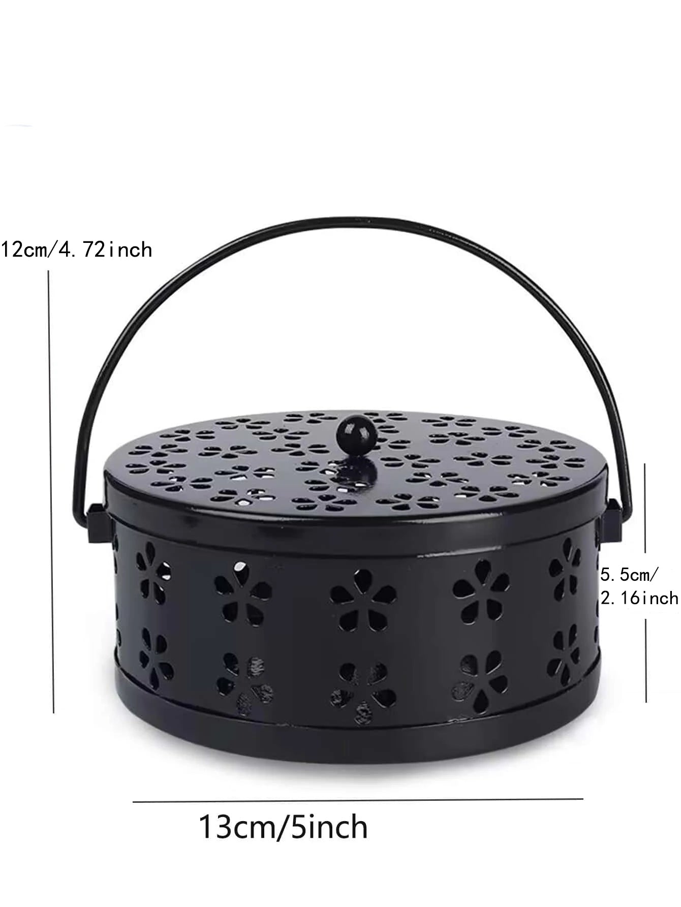 Mosquito-repellent fireproof mosquito-repellent household with cover wrought iron sandalwood mosquito incense burner