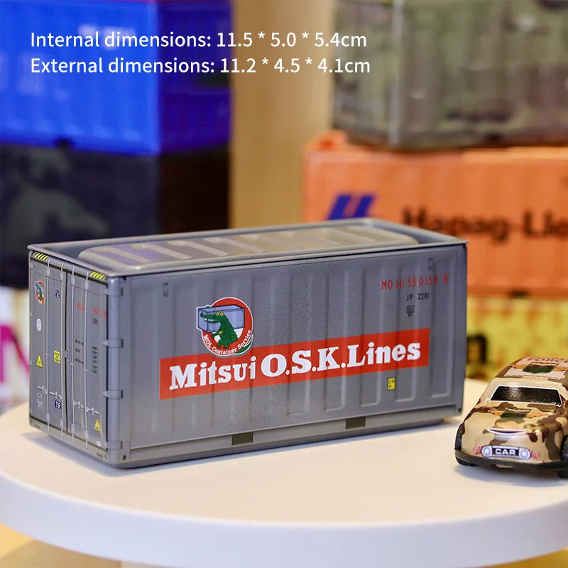 New Container Mini Iron Box Small Container Model Storage Box Creative Desktop Ornament Storage Rack Multi-Functional Metal Box