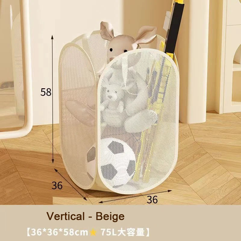 Children's Toys Storage Basket Storage Box Sub Block Plush Toy Large capacity Household Multifunctional Laundry Basket Organizer