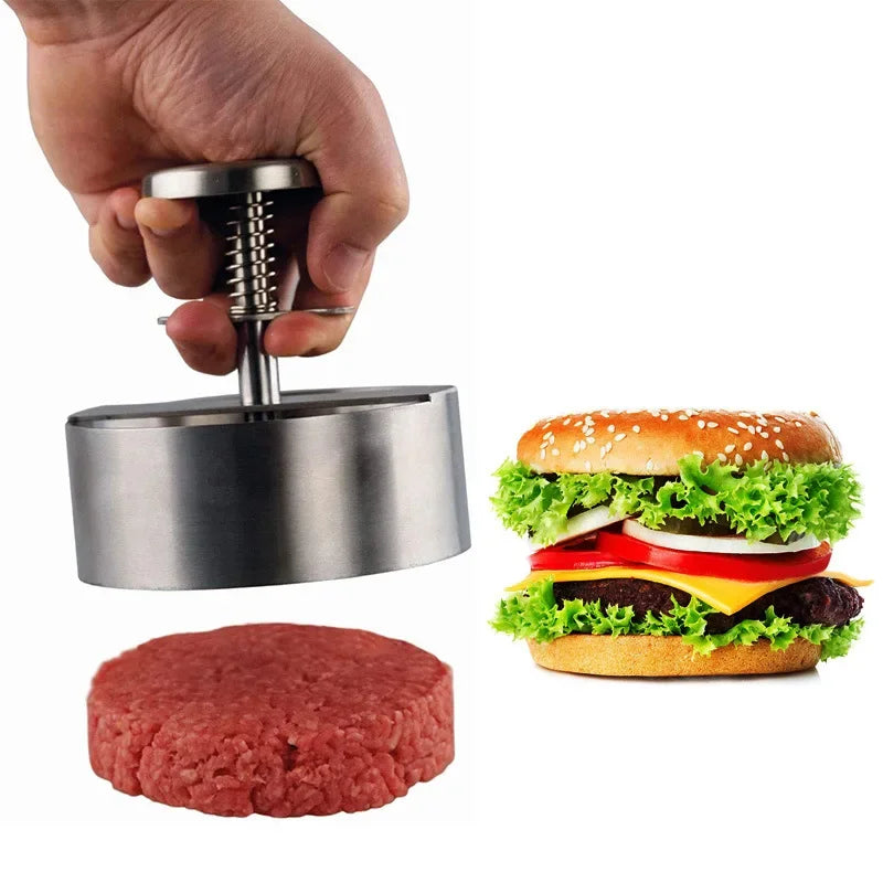 2025 Hamburger Press Hamburger Patty Maker 304 Stainless Steel Non-Stick Burger Press for Making Meat Patties and Thin Burgers