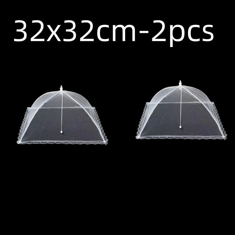 Foldable Food Mesh Cover Fly Anti Mosquito Pop-Up Food Cover Umbrella Meal Vegetable Fruit Breathable Cover Kitchen Accessories
