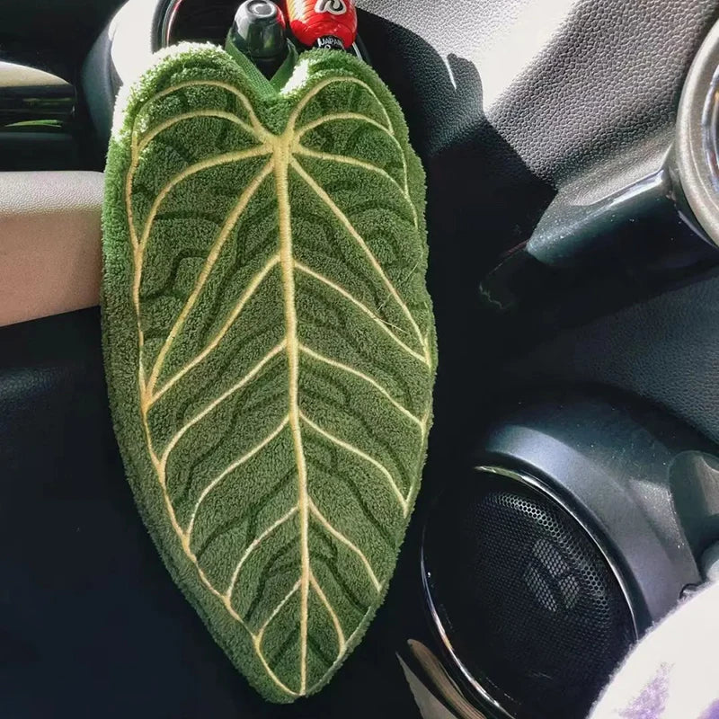 Hot Plant Hand Towel Cleaning Towel Absorbent Handkerchief Hanging Thickened Kitchen Towel Bathroom Kitchen Accessories