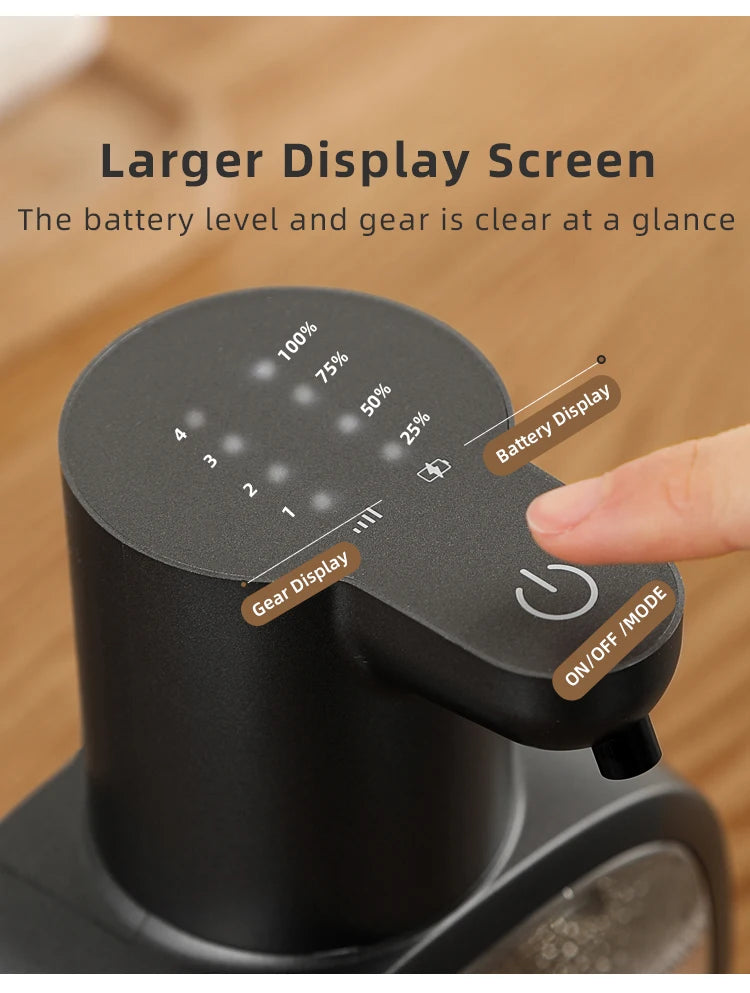 New Wall Mounted Automatic Soap Dispenser Foam Smart Hand Washing Machine 500ml Liquid Rechargeable Bathroom Induction Sensor