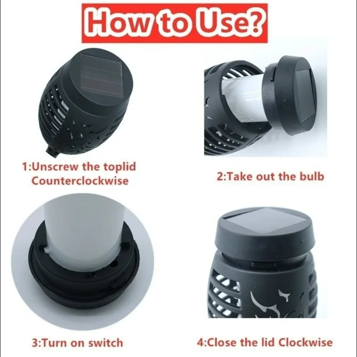 1-12PCS 12LED Solar Flame Torch Light Flickering Light Waterproof Garden Decoration Outdoor Lawn Path Yard Patio Floor Lamp