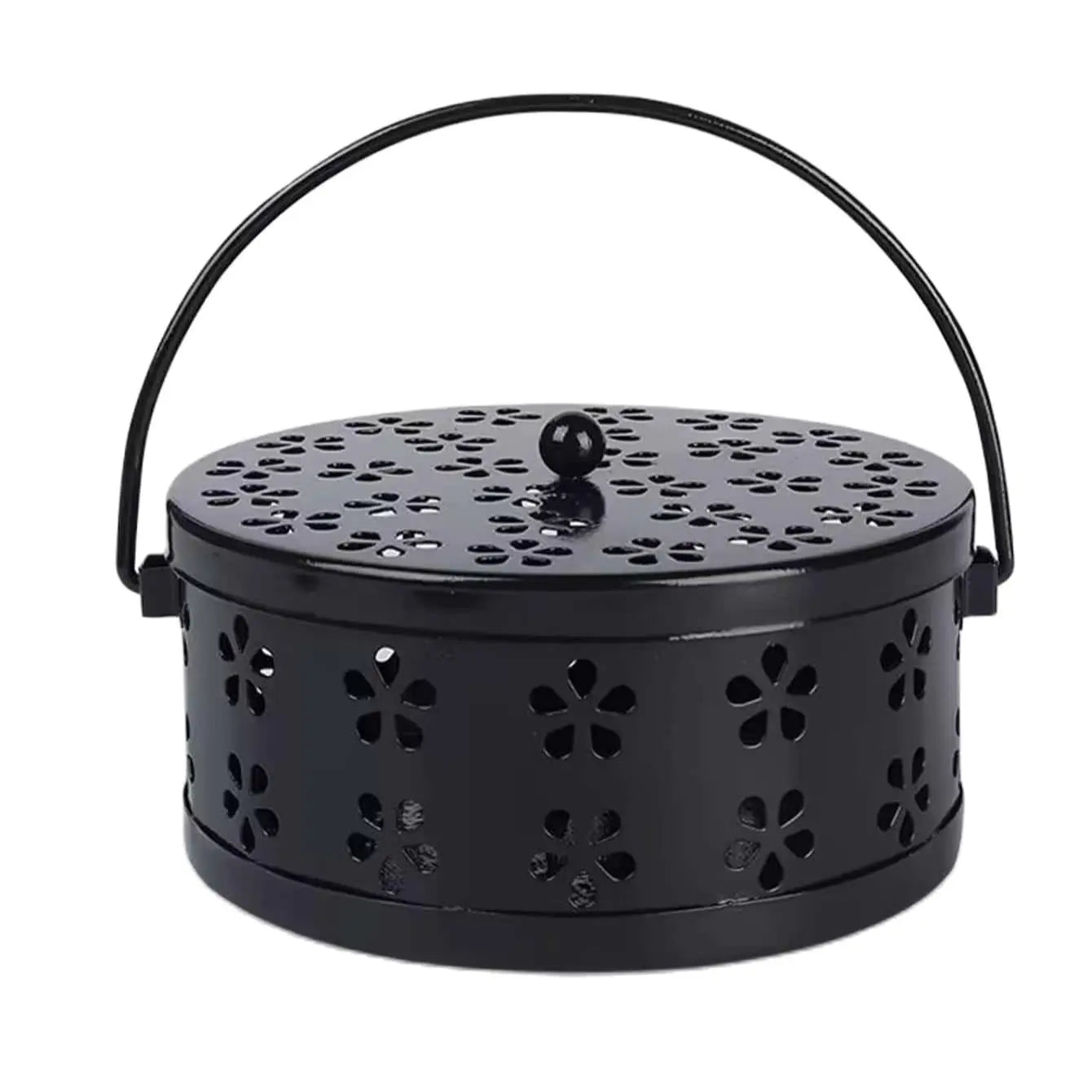 Mosquito-repellent fireproof mosquito-repellent household with cover wrought iron sandalwood mosquito incense burner