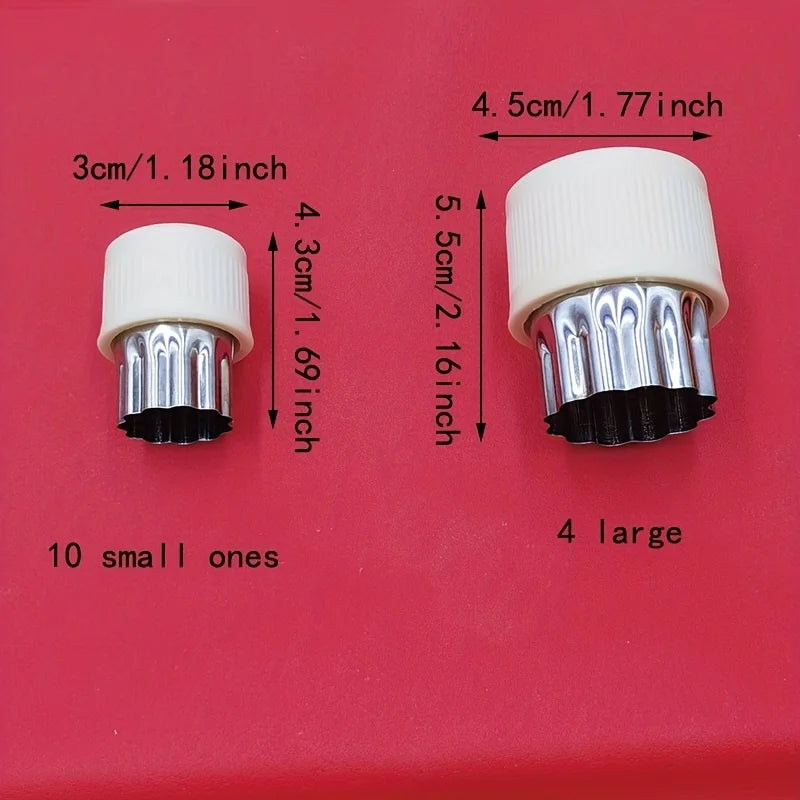 4/5/10/14 Piece Stainless Steel Vegetable and Fruit Shaping Cutting Mold, Fruit Salad Making Cutter, Vegetable and Fruit Embossi