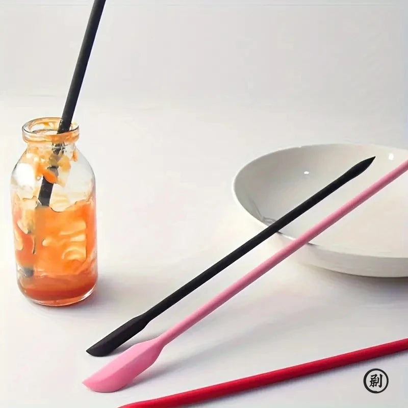 3-Piece Mini Silicone Spatula Set - Heat Resistant, Multiple Sizes for Jar, Bottles and Kitchen