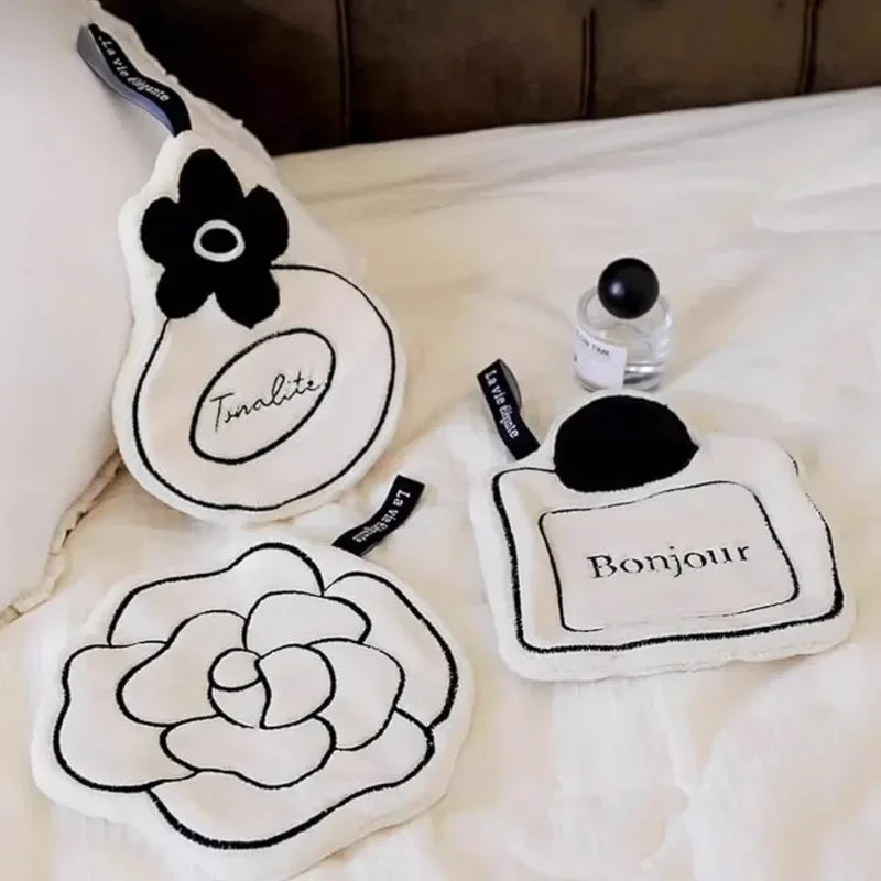 Hand Towel Soft and Skin-friendly Face Towel Hanging Double-layer Thickened Speed Dry Absorbent Hand Cloth for Kitchen Bathroom