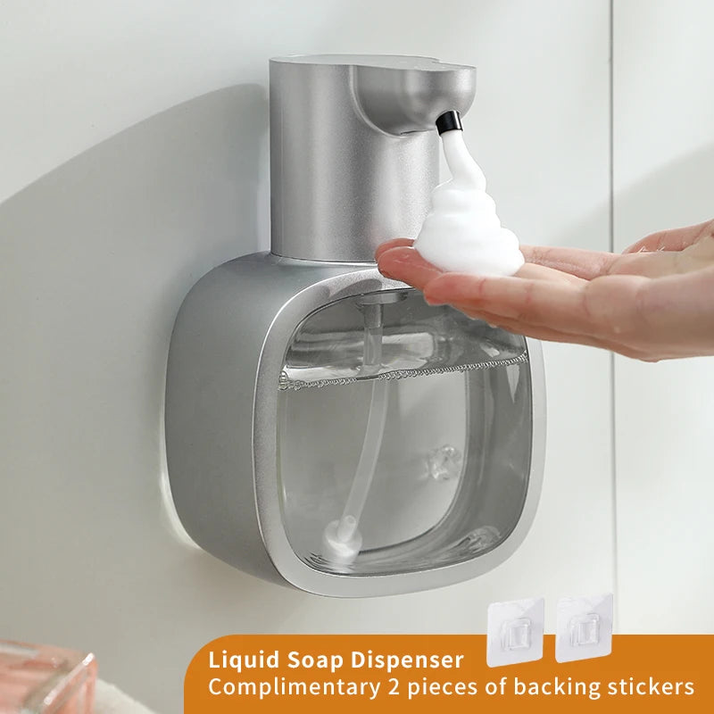 New Wall Mounted Automatic Soap Dispenser Foam Smart Hand Washing Machine 500ml Liquid Rechargeable Bathroom Induction Sensor