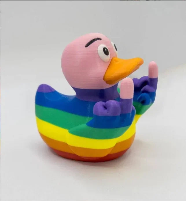 Funny Middle Finger Duck Home Statue Resin Mini Duck Garden Decoration Rustic Country Kitchen Decor Farm Animal Table Ornament