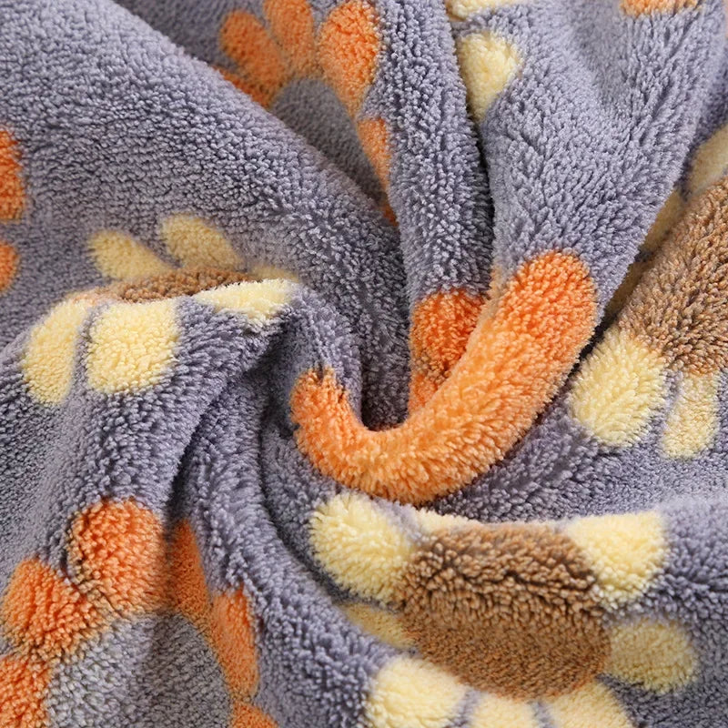 4Pcs Kitchen Cleaning Cloths Soft Absorbent Dishcloth Coral Fleece Sunflower Wiping Towel Rags Household Cleaning Cloth 30X30CM
