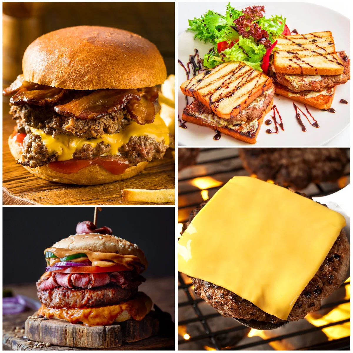 2025 Hamburger Press Hamburger Patty Maker 304 Stainless Steel Non-Stick Burger Press for Making Meat Patties and Thin Burgers