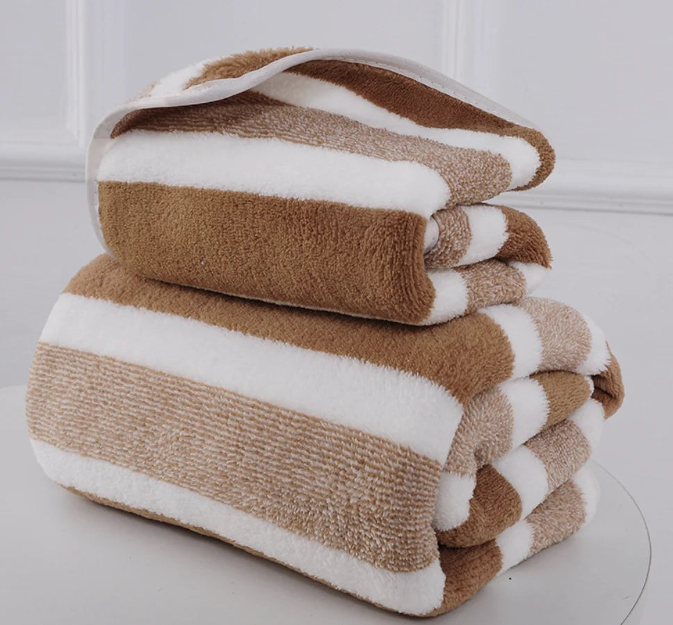 1 Pc Thickened Absorbent Bath Towel Soft Face Towel for Home