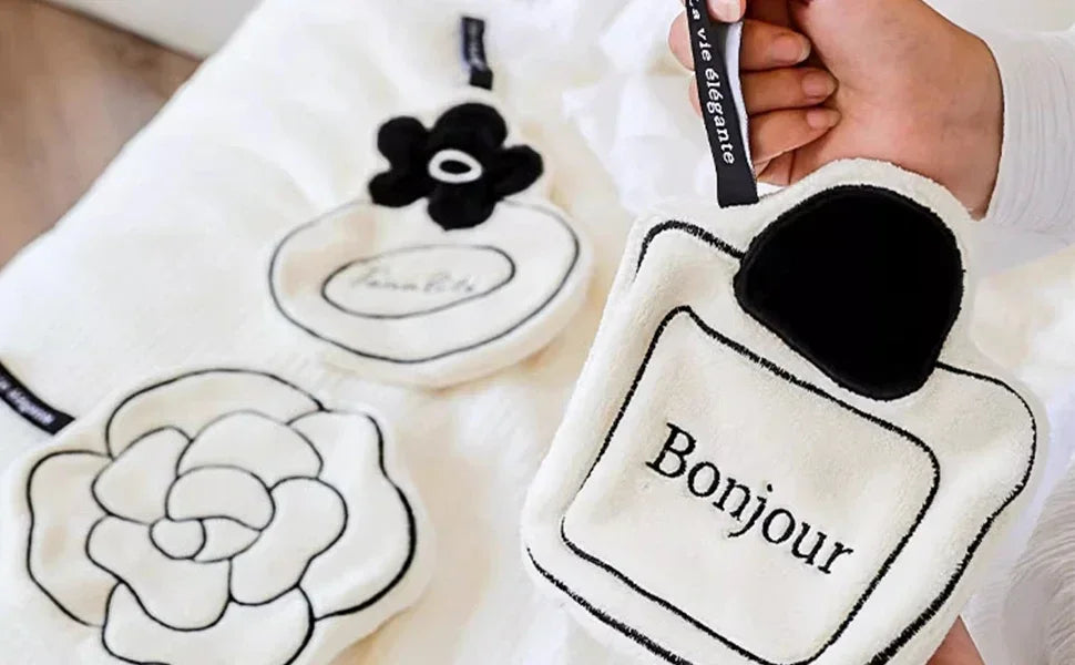 Hand Towel Soft and Skin-friendly Face Towel Hanging Double-layer Thickened Speed Dry Absorbent Hand Cloth for Kitchen Bathroom