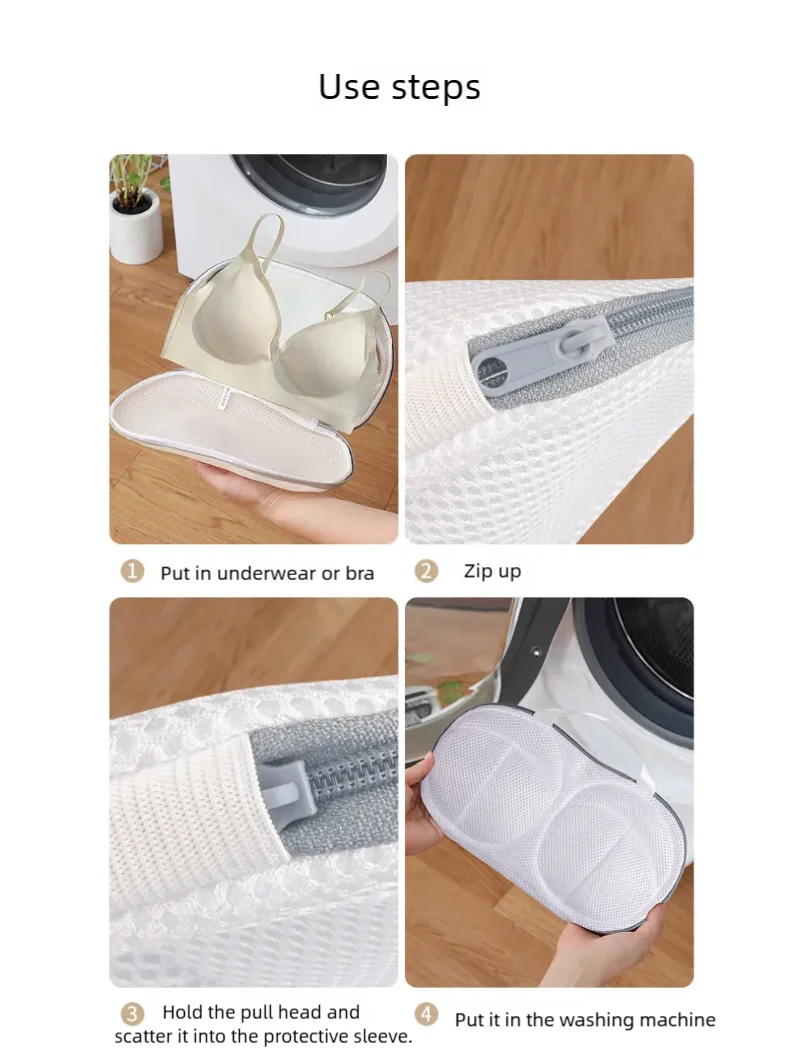 Anti-deformation Bra Mesh Bag Machine-wash Special Polyester Bra Mesh Bags Laundry Brassiere Bag Cleaning Underwear Sports Bra