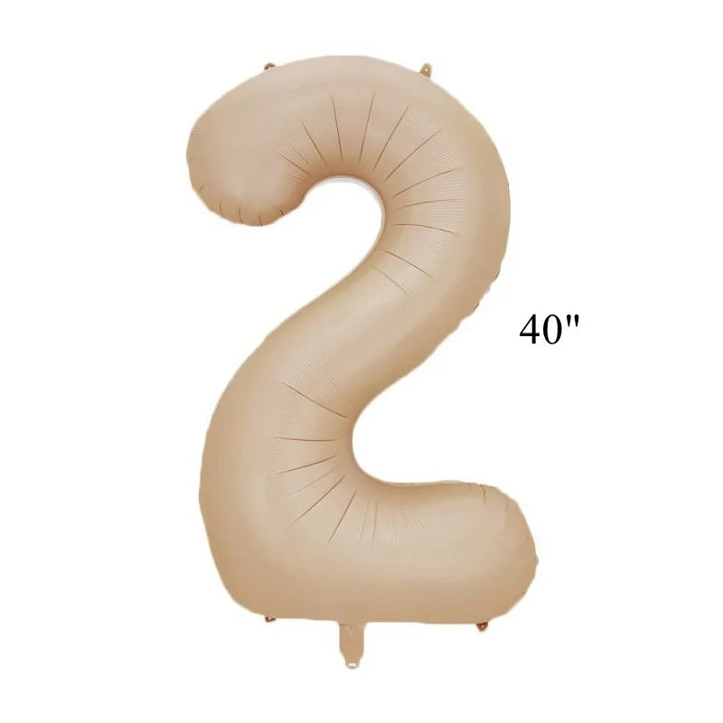 1set 16inch Vintage Happy Birthday Letter Balloons Retro Beige Coffee Balloon Set for Kids Adults Happy Birthday Party Decor