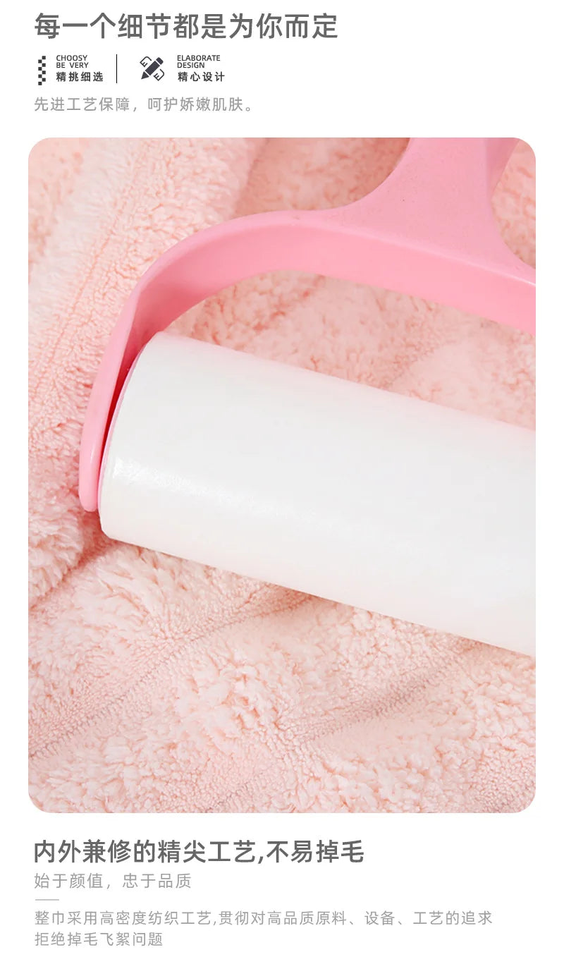 Dry Hair Cap for Women, Thickened and Super Absorbent Headscarf for Wiping Hair, Quick Drying Cap, Dry Hair Towel