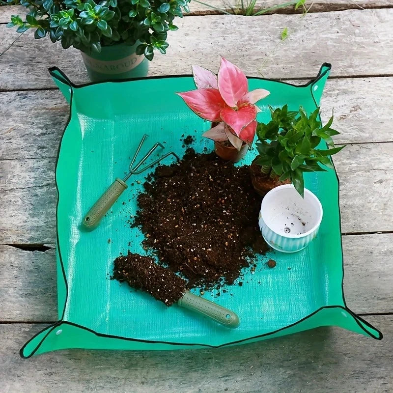 1pcs Planting Mat 50cm -100cmGardening Potting Pad Foldable Garden Plant Flower Pot Transplanting Waterproof Mats