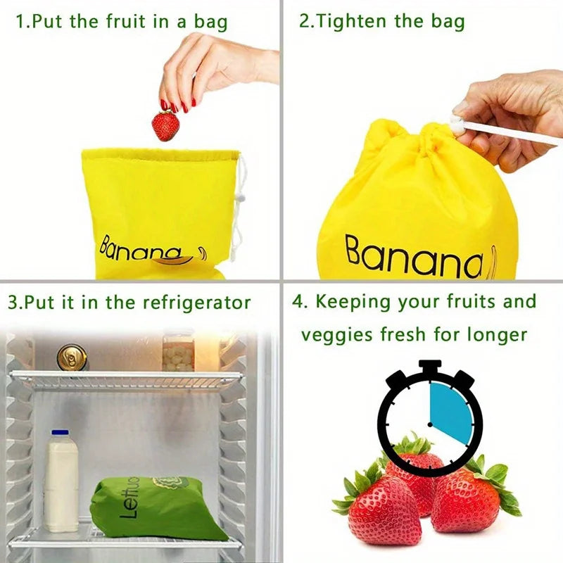 1pc Banana Storage Bag, Vegetable Preservation Bag, Prevent Ripening, Banana Storage Freshness Bag, Lightweight Convenient
