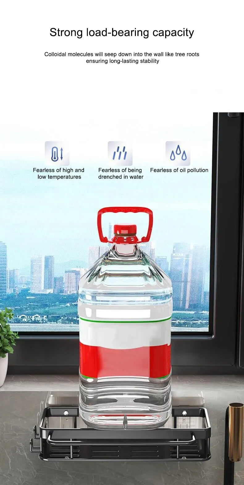 1pc Kitchen Aluminium Sink Drain Rack Shelf Basket Organizer Kitchen Accessories Sponge Storage Faucet Holder Soap Drainer