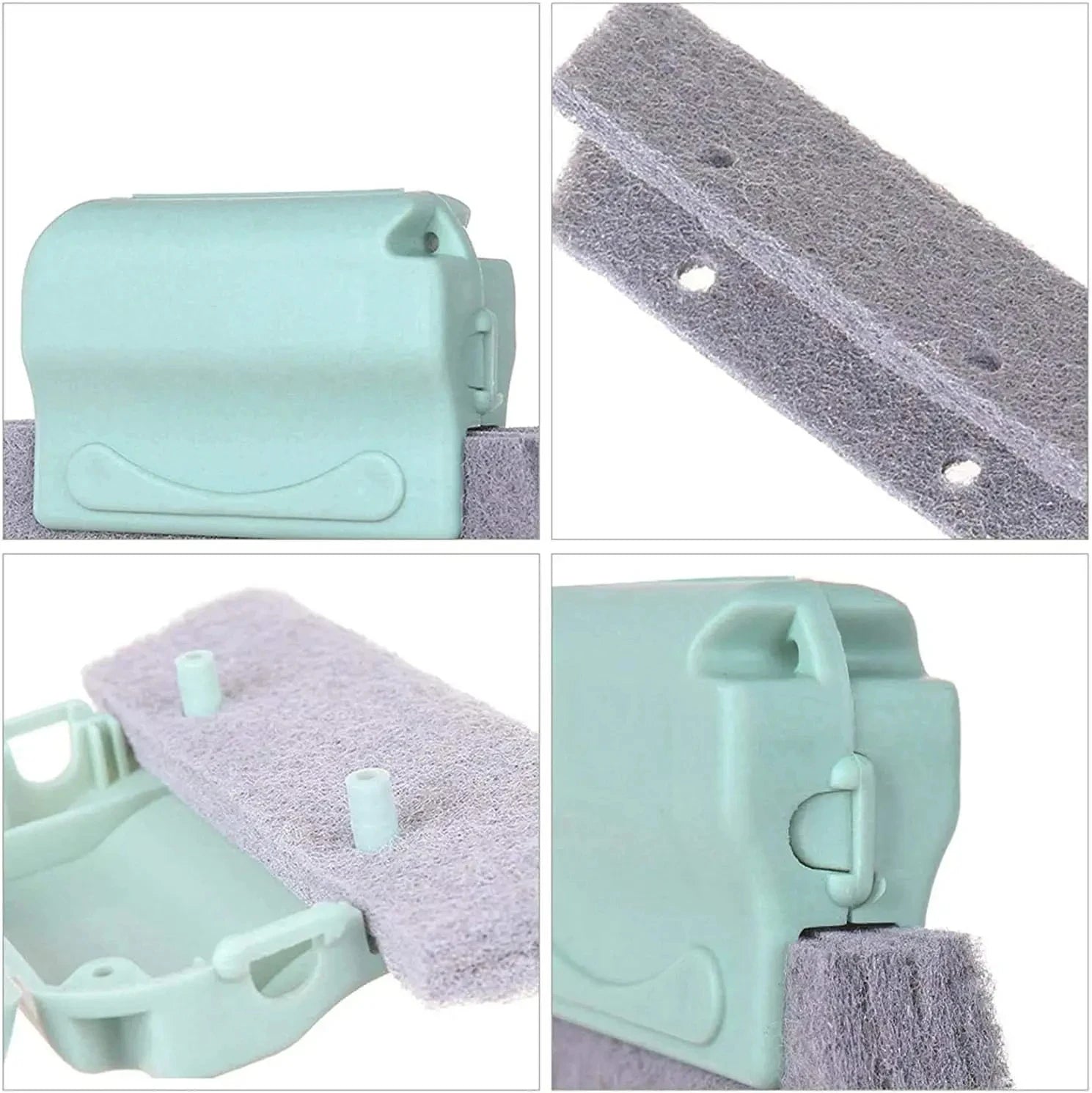 Window Track Cleaner Window Groove Cleaning Brush Tools Set for Door Groove Sliding Door Track Crevice Household Clean Tool