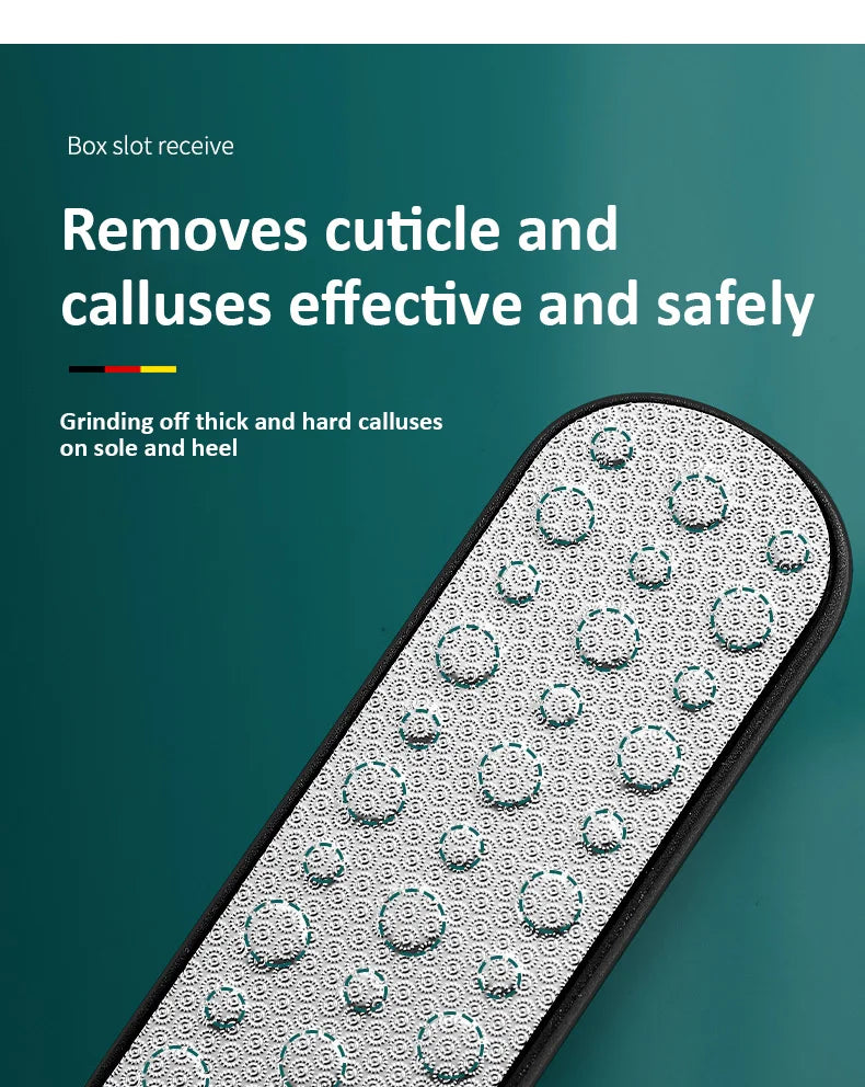 High-Quality 304 Stainless Steel Foot File Double Sided Callus Remover For Dead Skin Professional Pedicure Tools Callous Scraper