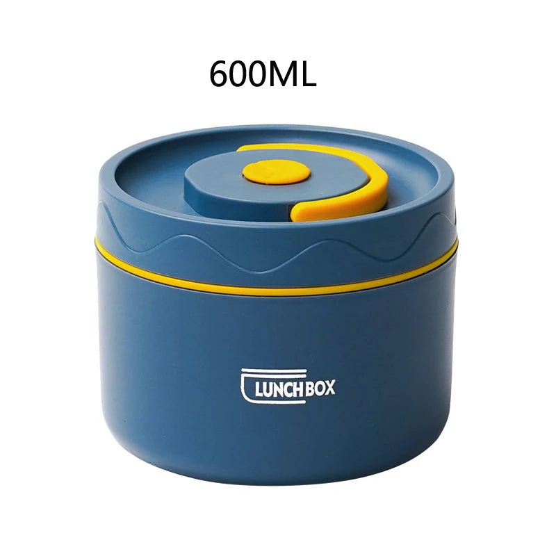 304 Stainless Steel Insulated Lunch Box with Storage Bag Portable Double-layer Covered Lunch Box Office Student Sealed Lunch Box