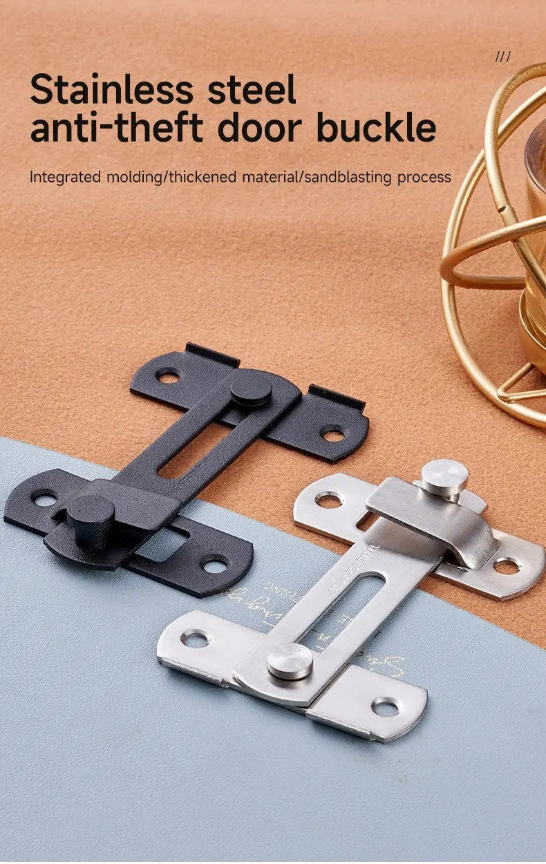 Sliding Barn Door Latch Sliding Right Angle Door Latch Door Bolt Wine Cooler Closet Window Door Latch Plug Baby Safety Latch