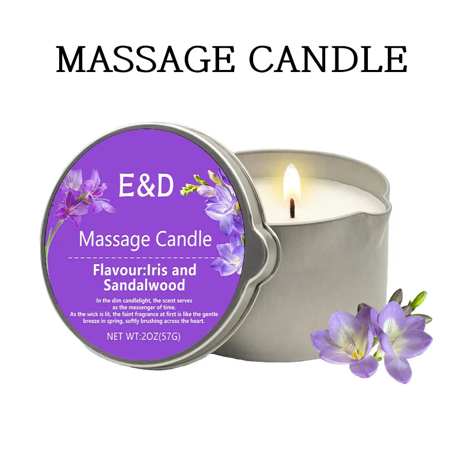 Massage Oil Candle,for Stress Relief and Skin Moisturizing,scented candles aromatherapy SM Product Spa Essentials,luxury candles