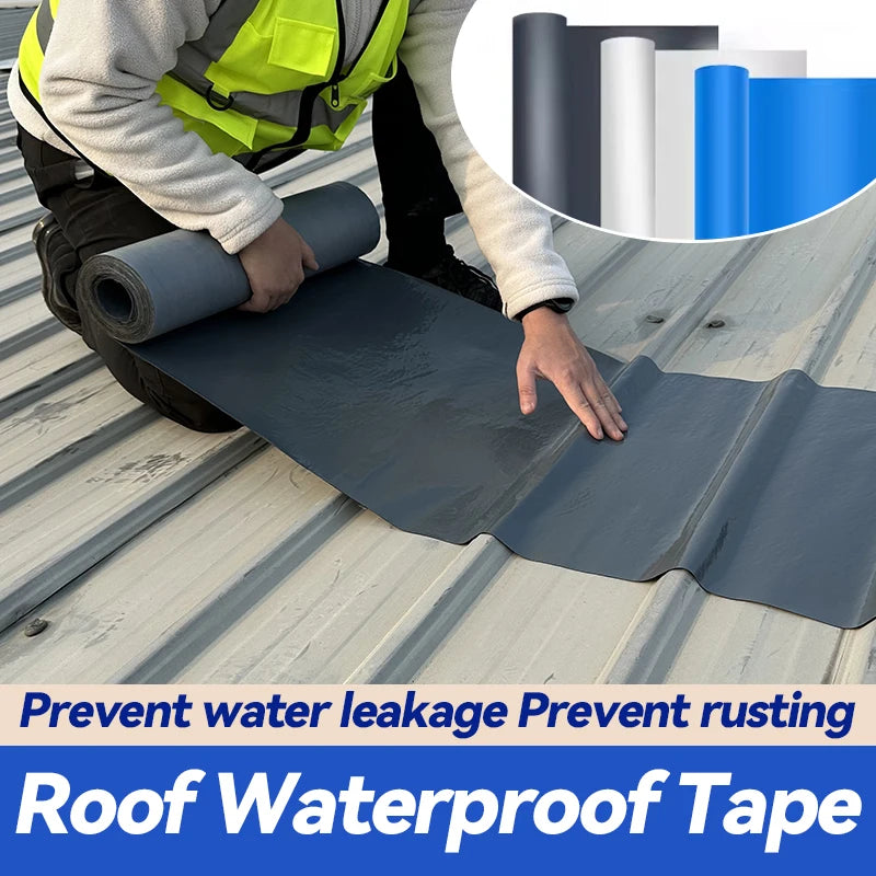 Waterproof tape, waterproof coiled material and self-adhesive roof sealant have the functions of heat insulation/sound insulatio