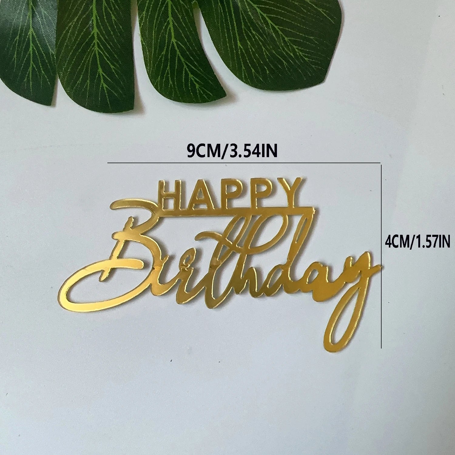 6pcs/3pcs  Acrylic Birthday Queen Gold Cake Topper Happy  Birthday Party Sides Cake Decorations  Accessories