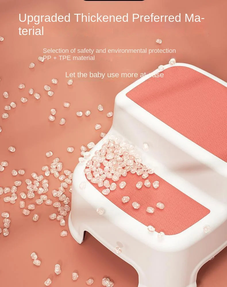 Children's Ottoman Baby Step Chair Stool Small Bench Hand Washing Step Children's Stool Non-Slip Footstool Stand Stool