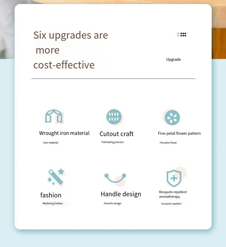 Mosquito-repellent fireproof mosquito-repellent household with cover wrought iron sandalwood mosquito incense burner