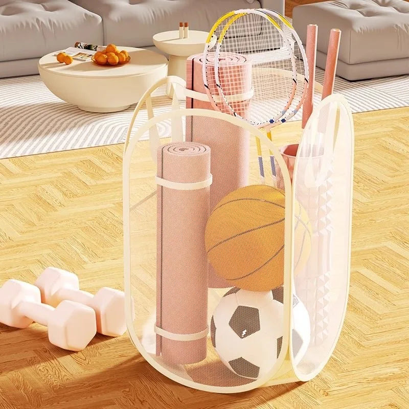 Children's Toys Storage Basket Storage Box Sub Block Plush Toy Large capacity Household Multifunctional Laundry Basket Organizer