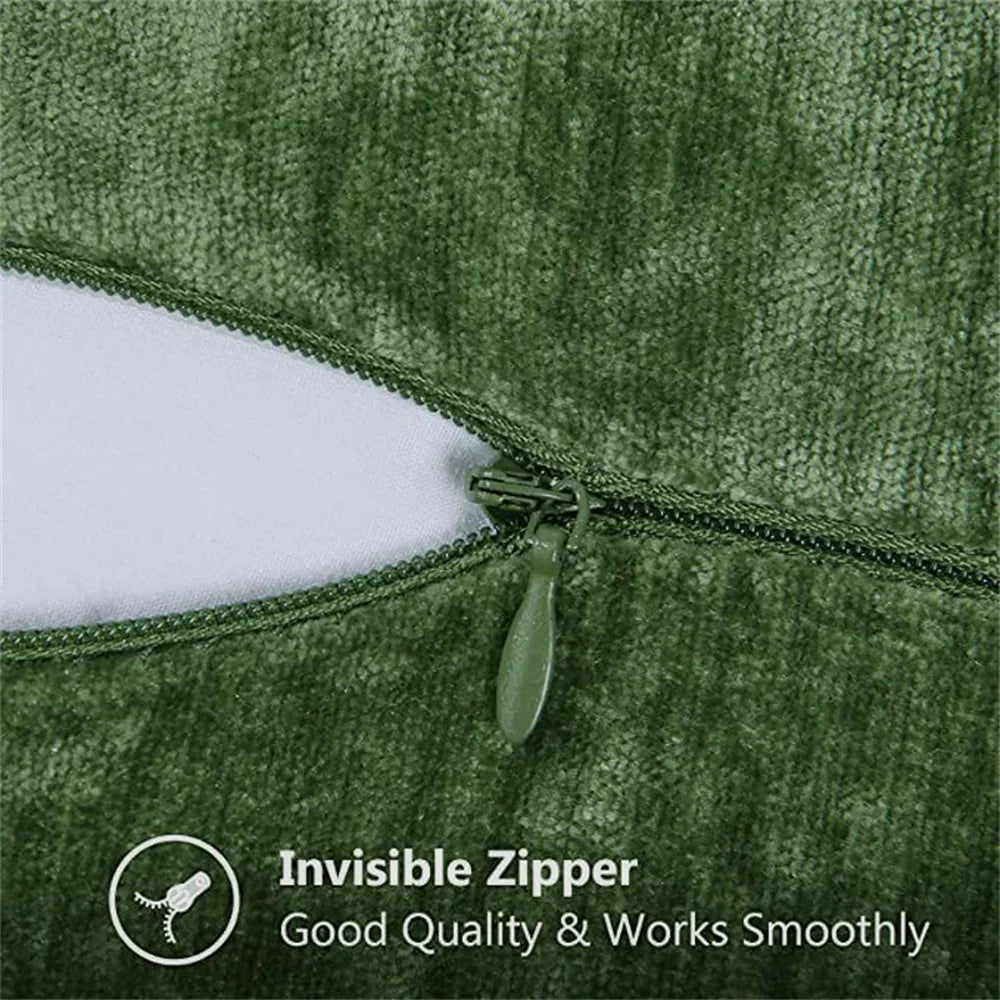 Blue Chenille Cushion Cover 45x45 Pillow Cover 30x50cm Sofa Decorative Throw Pillow Case Soft Luxury For Living Room Sofa Decor﻿