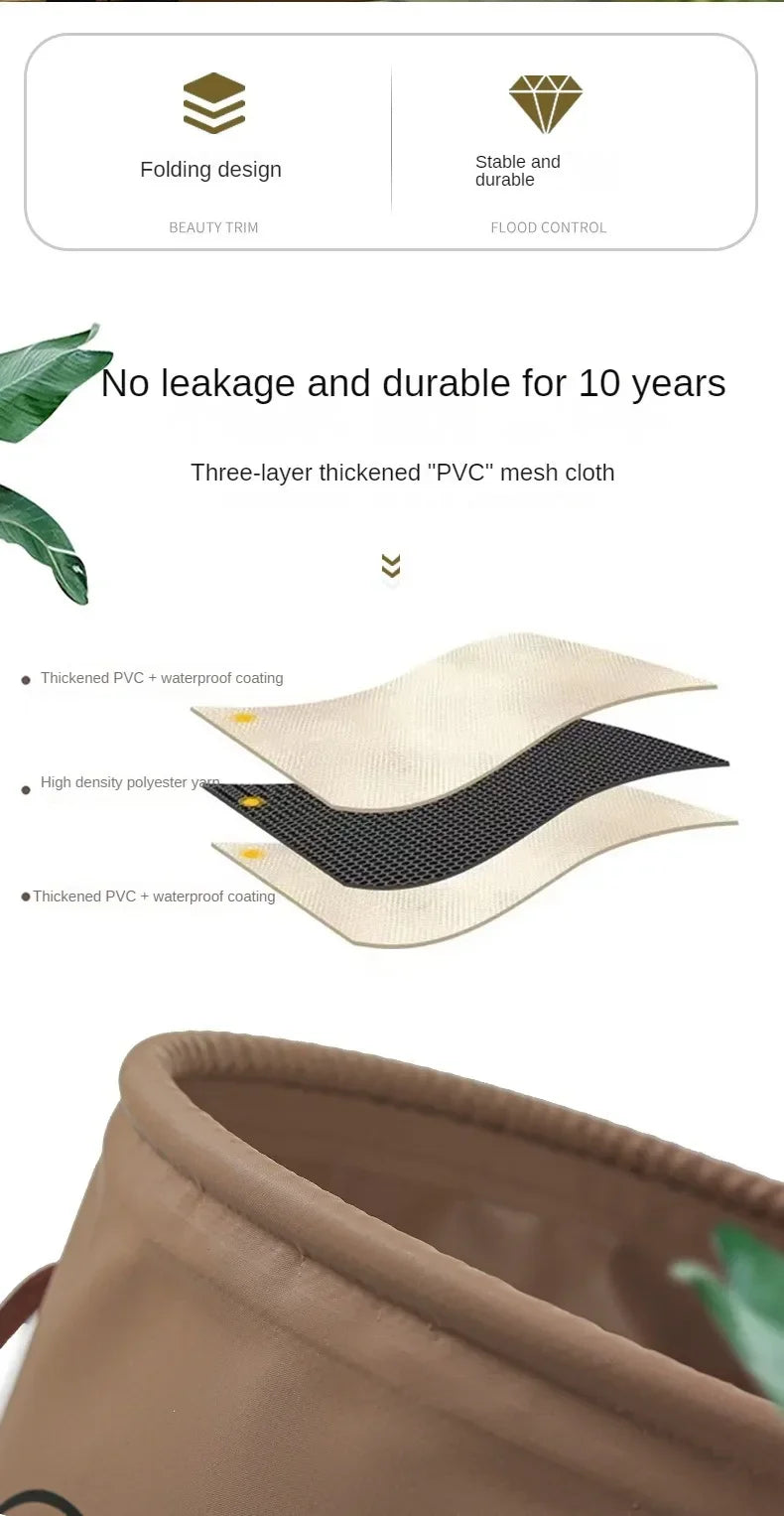 5/10/20L Outdoor Multifunctional Bucket Collapsible Portable Travel Bucket Large Capacity Carrying Bucket Camping Fishing Bucket