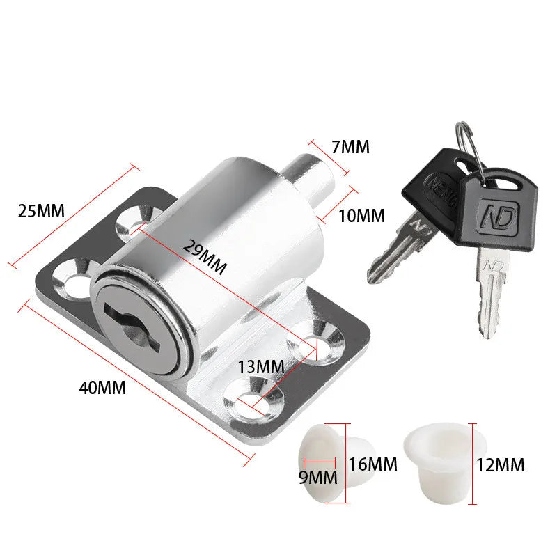 2 Keys 1 Set Sliding Door Window Locks with Baby Child Safety Protection Antitheft Aluminum Alloy Door Security Lock Catches