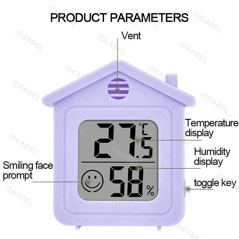 Mini LCD Digital Thermometer Hygrometer Indoor Room Temperature Humidity Meter Sensor Gauge Weather Station
