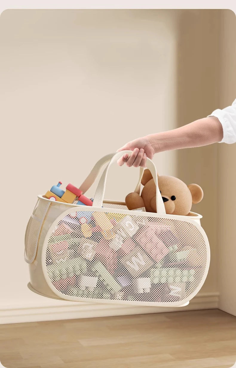 Children's Toys Storage Basket Storage Box Sub Block Plush Toy Large capacity Household Multifunctional Laundry Basket Organizer